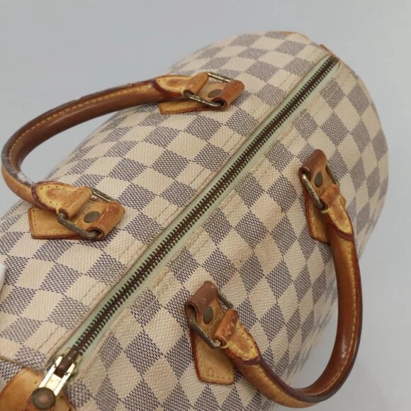 LOUIS VUITTON Damier Azur Speedy 30 Hand Bag - Picture 8 of 15